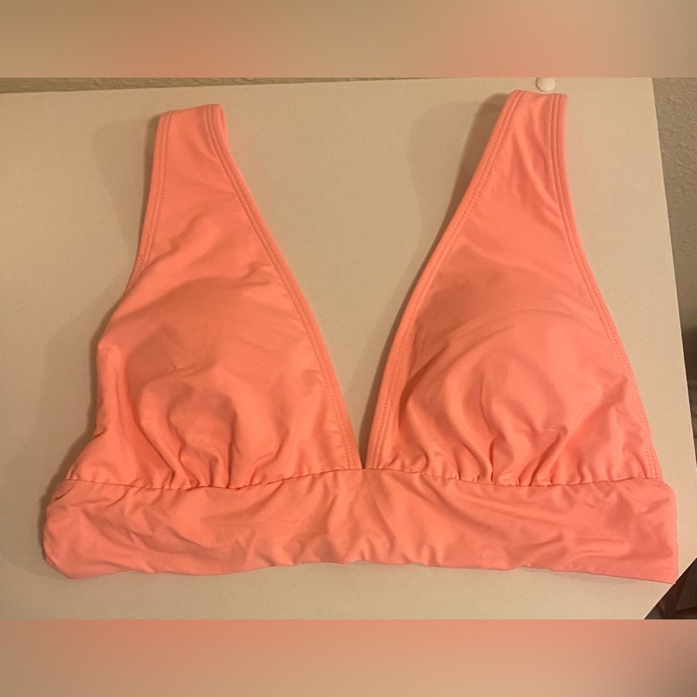 YONIQUE peach triangle bikini top - Picture 2 of 6